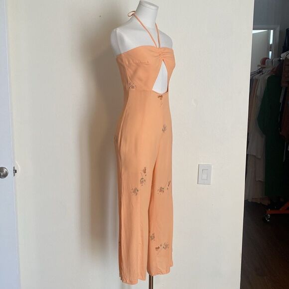 Flynn Skye Jordan Cut-Out Halter Jumpsuit Size Medium - Picture 7 of 15